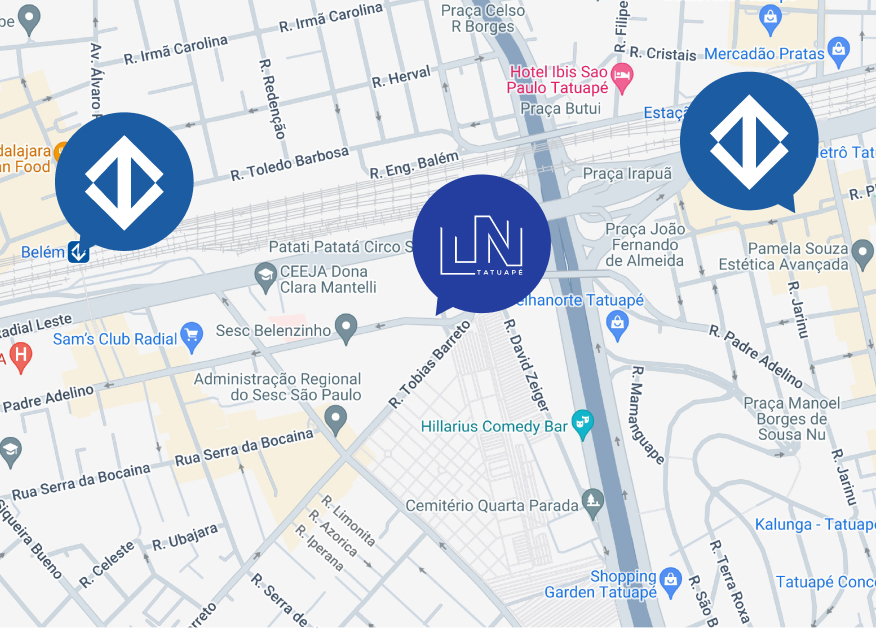 Mapa para chegar ao motel